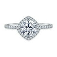 thumbnail image 2 of 1.80ct Round Cut Moissanite Engagement Ring, Classic 4-Prong Whisper Solitaire Ring, Minimalist Bridal Ring, Anniversary Promise Ring, 2 of 5