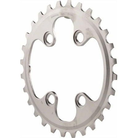 Shimano XT M8000 11-Speed Chainring - Silver Tooth Count: 28 Chainring BCD: 64 Shimano Asymmetric