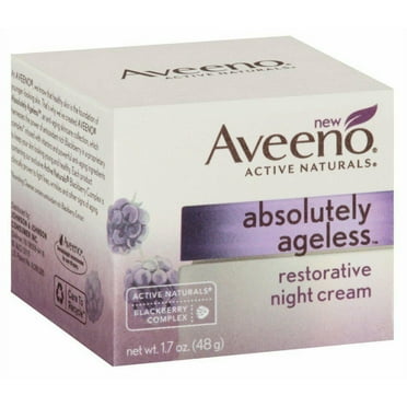 Aveeno Absolutely Ageless Night Cream 1.7 Ounce 50ml 3 Pack