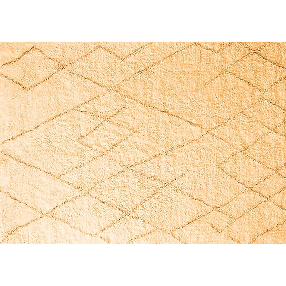 Ahgly Company Indoor Rectangle Oriental Orange Industrial Area Rugs, 8' x 10'