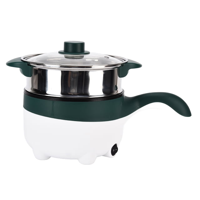Electric Hot Pot 2L Noodles Cooker Shabu Shabu Hot Pot Anti Dry Food Steamer With Temperature Control 12V For Soups Rice Pasta