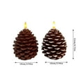thumbnail image 2 of Pine Cone Shaped Decorative Candle for Home Decor Holiday Table Centerpiece Unique Gift for Parties Events Aromatherapy Relaxation, 2 of 6