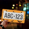 thumbnail image 4 of 1 Pcs Halloween themed Bat License Plate Frame,License Plate Cover for Car Decorative Parts,Aluminum License Plate Bracket Holder Rust-Proof for US Standard Car, 4 of 8