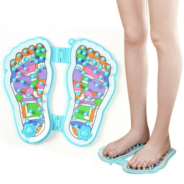Reshaping Foot Massager Mat Pad Portable Foot Massage Mat Muscle Blood Circulation Spa Blood Circulation Improve Pain Relief,Foldable Foot Massage Machine with Foot Acupuncture Points