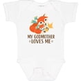 thumbnail image 3 of Inktastic Godmother Loves Me Woodland Fox Boys or Girls Baby Bodysuit, 3 of 5