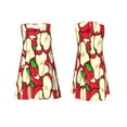 thumbnail image 7 of Fotbe red Fruit Pattern Women’s Summer Tank Midi Dress – Sleeveless A-Line Dress, Floral T-Shirt Dress, Casual Flowing Beach Sundress, 7 of 7