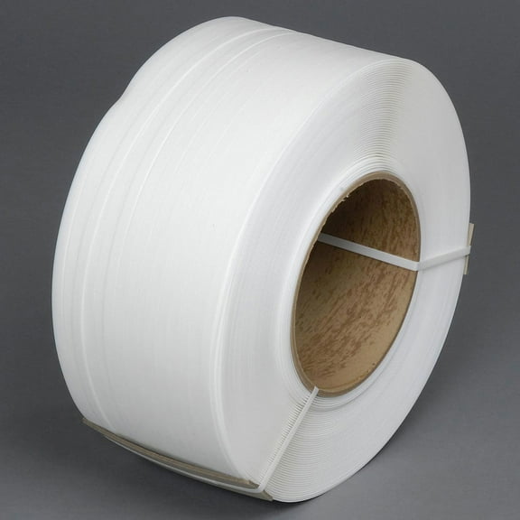 Global Industrial Machine Grade Strapping 1/2""W x 9000'L x 0.022"" Thick 8 x 8"