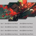 thumbnail image 3 of Póster e impresión de 4 piezas de Anime ONE PIECE Roronoa Zoro, pintura, póster, arte de pared, imagen, decoración del hogar, regalos decorativos estéticos, 3 of 5