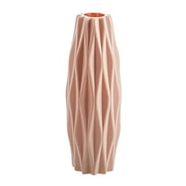 Clearance! Nomeni Vase 1Pc Plastic Shatterproof Flower Plant Pot Vase Study Room Home Wedding Decor Home Decor Pink