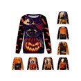thumbnail image 3 of Déguisement de Fête Sweat-Shirt Halloween Bande Dessinée à Manches Longues Col Rond, 3 of 3