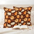 thumbnail image 3 of Fall Thanksgiving Outdoor Waterproof Pillow Covers, Orange White Pumpkin Maple Leaf Brown Decorative Square Throw Pillowcase Sofa Cushion Sham for Patio/Couch/Chair, 16"x16" 2 Pack, 3 of 8