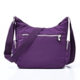 thumbnail image 5 of Stylago Small Messenger Bag Multiple Zipper Pockets Women Casual Shoulder Tote Bags Students Crossbody Purses Purple, 5 of 6