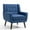 Linen-Blue, variant on UIXE Accent Chair Linen Fabric Armchair for Living Room Modern Arm Chair, Gray