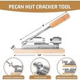 thumbnail image 2 of Buena herramienta resistente para romper nueces de pacana con 4 púas, mango de base de madera, 2 of 5