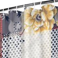 thumbnail image 3 of Pioneer Flower Floral Print Pattern Shower Curtain 72"x84" ,Bathroom Decorative Shower Curtains Set with 12 Hooks,Modern Waterproof Washable Shower Curtain, 3 of 6