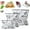 S*10+M*10+L*10, variant on YEPOLERCE Reusable Aluminum Foil Sealable Storage Bags, Airtight Washable Self-Sealing Freezer Bags for Food Preservation, 3 Sizes for Vegetables Fruits Meat Snacks