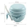 thumbnail image 2 of Baby Food Maker Masher, Portable Baby Food Feeder Processor Smasher Serve Bowl Spoon Vegetables Fruit Ricer Grinder Tools | Great for Travel-blue, 2 of 5