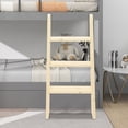 thumbnail image 2 of Wildnix Foldable Wall-Mounted Step Ladder, 3-Step Wooden Bed Ladder, Space-Saving, Sturdy Construction, Easy Assembly, Perfect for Home Use, 2 of 6