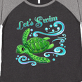 thumbnail image 4 of Inktastic Lets Swim- cute sea turtle Women's Plus Size T-Shirt, 4 of 5