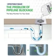 thumbnail image 5 of PEQUA INDUSTRIES Main Line Cleaner - Heavy-Duty Main Drain Opener for Drain Pipes, Sewer Lines and Septic Tanks, Dissolves Hairs and Organic Matter, Safe for All Septic Systems (1 Gallon (Pack of 3)), 5 of 12