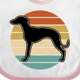 thumbnail image 4 of Inktastic Whippet Dog Retro Sunset Boys or Girls Baby Bib, 4 of 4