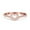 Rose, variant on Simulated Cubic Zirconia Size-5 Heart Petite Dainty V Chevron Midi Thumb Ring Promsie Band 925 Sterling Silver