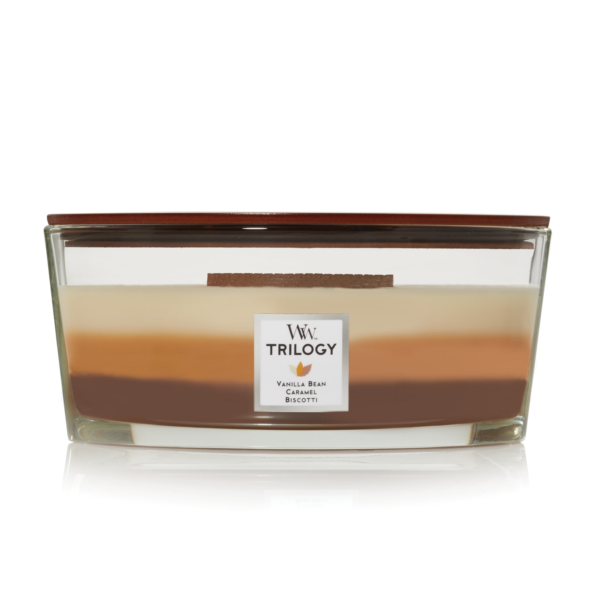 WoodWick Trilogy Ellipse Candle, Café Sweets