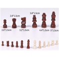 thumbnail image 2 of Wood International Chess Piece 32Pcs Smooth Surface Relax and Develop Brain 2 inch, 2 of 8