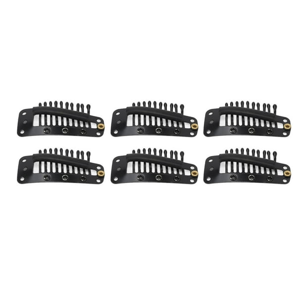 Clip para peluca BuyWeek 100 piezas de Clips para extensiones de cabello con dientes