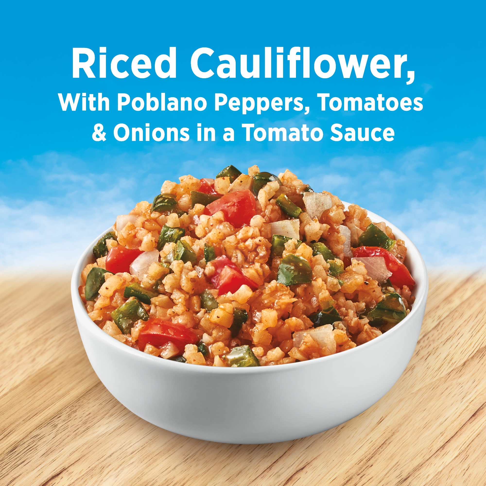 Birds Eye Steamfresh Riced Cauliflower Spanish Style, Frozen Side, 10 oz. Bag