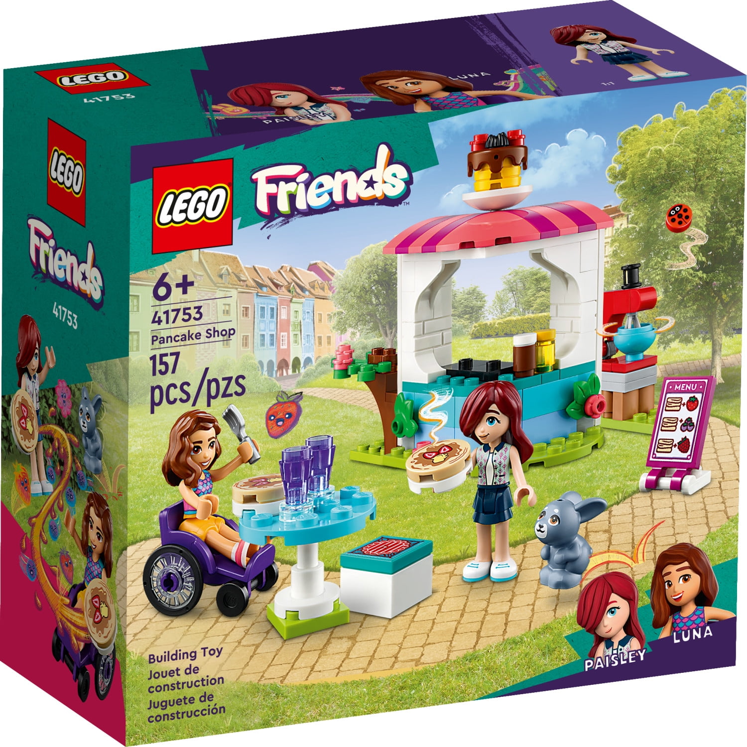 LEGO Friends Pancake Shop 41753 Building Toy Set, Pretend Creative Fun for Boys and Girls Ages 6+, With 2 Mini-Dolls and Accessories, Inspire Imaginative Role Play