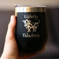 thumbnail image 3 of Bevvee Insulated Wine Tumbler 12 oz Udderly Fabulous Gifts for Wine Lovers Tumblers, 3 of 4