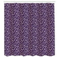 thumbnail image 2 of Ambesonne Baroque Shower Curtain, Lavish Curls on Purple Tone, 69"Wx75"L, Purple Eggplant, 2 of 4