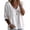 white, variant on Plus Size Women's V Neck Peplum Lace Blouse 3/4 Sleeve Casual Loose Fit