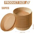 thumbnail image 2 of 100Pcs Air Fryer Liners, 8 Inch Non-Stick & Oil Proof Disposable Parchment Paper – Effortless Cleanup for 5-8 qt Basket, Perfect for Healthy Cooking & Family Meals (Round), 2 of 5
