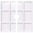 thumbnail image 1 of Ekena Millwork CMP28RK2-04000 28 in. OD x 4 in. ID Square Rubik Architectural Grade PVC Contemporary Ceiling Medallion - 2 Piece, 1 of 1
