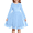 Blue, variant on Arshiner Toddler Tutu Dress Girls Long Sleeve Fall Winter Peter Pan Collar Party Tulle Dresses