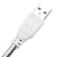 thumbnail image 5 of Lámpara USB, Teclado de aleación de Aluminio Que Enciende la luz giratoria Flexible Creativa del Escritorio de LED Mini(Plata + Blanco Puro) EOTVIA No, 5 of 7