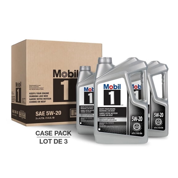 Mobil 1™ Full Synthetic Motor Oil 5W-20, Pack of 3 4.73 L