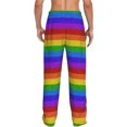 thumbnail image 3 of Xecao Colorful Glitter Rainbow Men's Straight Lounge Pajama Pants: The Ultimate in Comfortable Sleepwear, 3 of 9