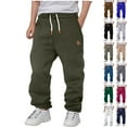 thumbnail image 6 of nerohusy Boy Jogger Sweatpants Heavyweight Fleece Lined Pants Trendy Solid Color Jogger Pants Elastic Waist Drawstring Pants Green,130, 6 of 6