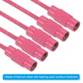 thumbnail image 4 of Uxcell 6 Inch Wire Keychain Cable Titanium Steel Key Ring Loop for Outdoor Hiking, Rose Red, 15 Pack, 4 of 6