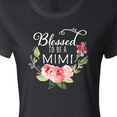thumbnail image 4 of Inktastic Blessed to Be a Mimi with Pink Flowers Women's T-Shirt, 4 of 5