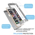 thumbnail image 4 of Apple iPhone 6 Plus / iPhone 6S Plus Étuis de Téléphone Cellulaire, Protection Intégrale du Corps Rigide et Mince avec Protecteur d'Écran en Verre Trempé, Étui de Protection pour iPhone 6 Plus / 6S Plus, 4 of 4