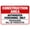 Warning Sign 1, variant on Construction Area Entering Could Result In Injury Warning Sign 8"x12" - Do Not Enter Security Metal Sign for Home Business Outdoor Indoor Street Wall, Safety Caution Decor