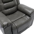 thumbnail image 5 of Barara King Home Theater Recliner Chair Sofa with Wide Armrest, 360°Swivel and Rocking Single Recliner for Living Room, Bedroom, Gray, 5 of 9