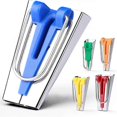 thumbnail image 1 of 5 Sizes Bias Tape Makers, Bias Binding Tape Making Tool for Fabric Quilting Sewing,Customize, Solidl, 1 of 5