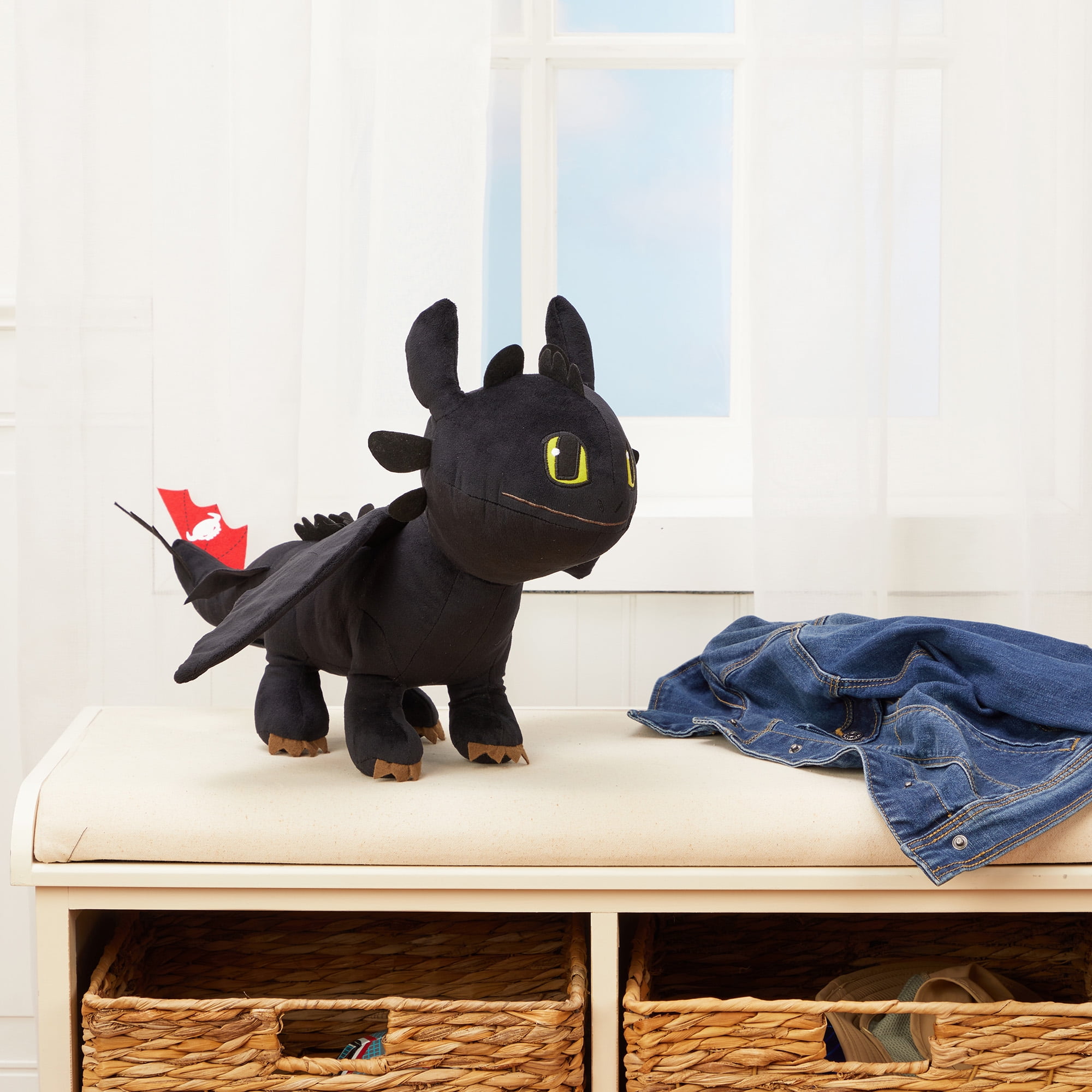 How To Train Your Dragon Toothless Kids Plush Bedding Cuddle and Decorative Pillow Buddy