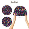 thumbnail image 5 of Kdxio mushroom color Skull Pattern Satin Bonnet Silk Bonnet Hair Bonnet for Sleeping Hair Bonnets for Women Curly Natural Hair, 5 of 6