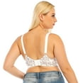 thumbnail image 3 of Magazine Women's Full Coverage Sleeping Bras Racerback Non-Padded Floral Plus Size Bra, 3 of 6